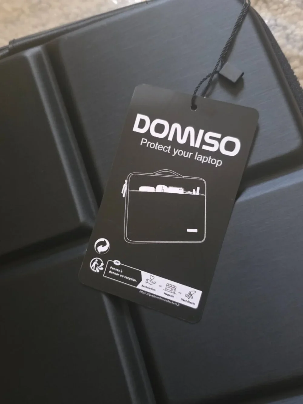 NWT! Domiso Laptop Computer Carrying Case Sleeve w/Handle -Waterproof Shockproof
